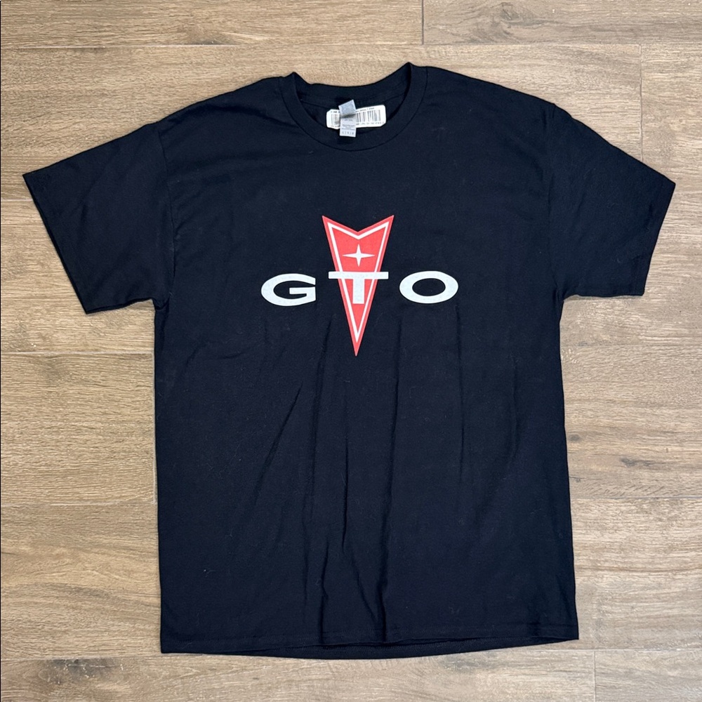 Black Tee with Red and White GTO Logo